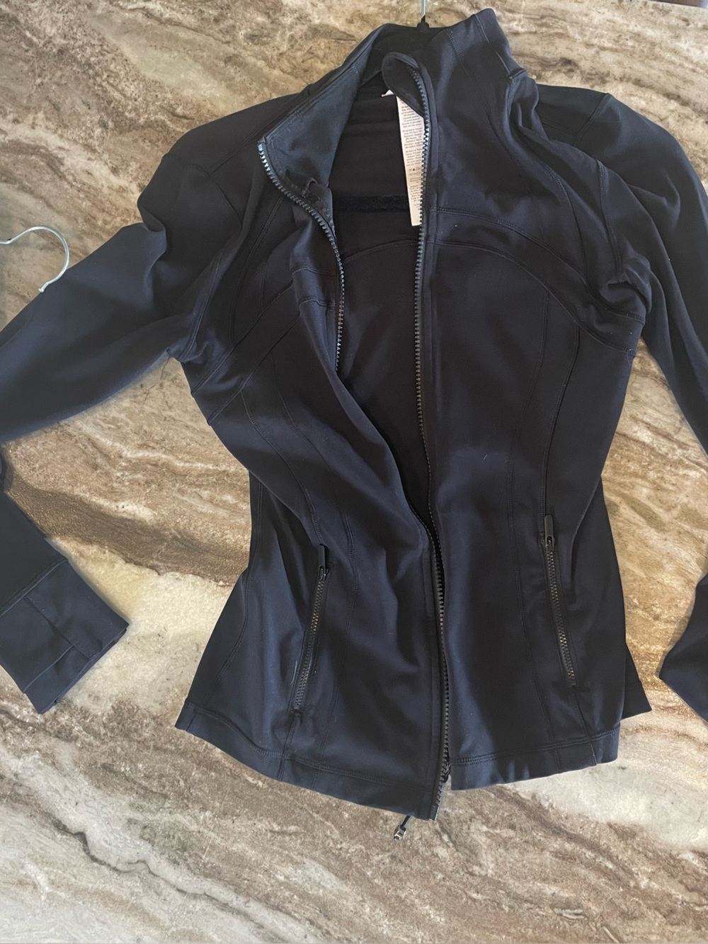 lululemon athletica Black Athletic Jacket with Front Zip